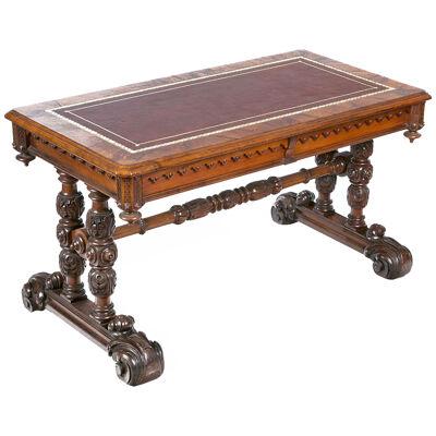 Early 19th Century William IV Walnut Library Table