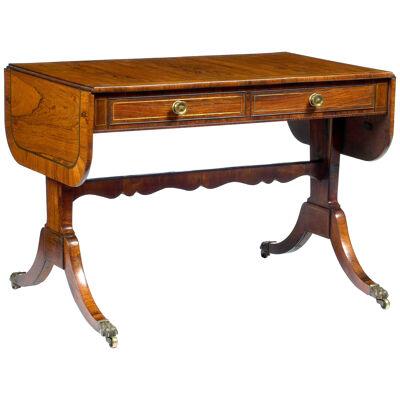 Early 19th Century Regency Sofa Table after Thomas Sheraton