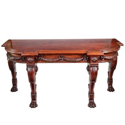 Early 19th Century Irish Regency mahogany console table