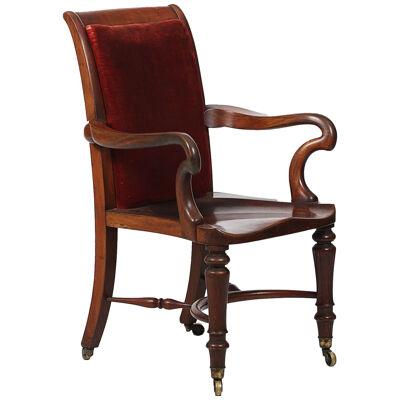 19th Century Holland and Son's Library Chair