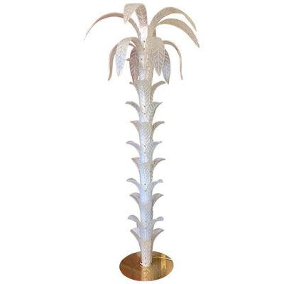 Palm Tree Murano Glass Floor Lamp in the Style of Napoleon Martinuzzi