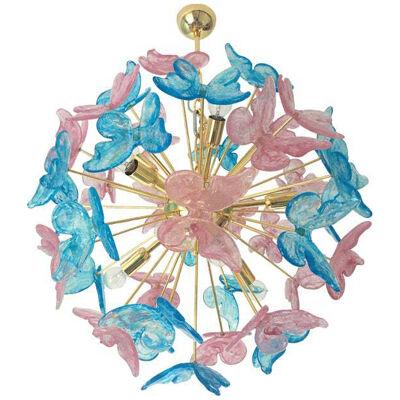 Contemporary Butterfly Sputnik Murano Glass Italian Handmade Chandelier