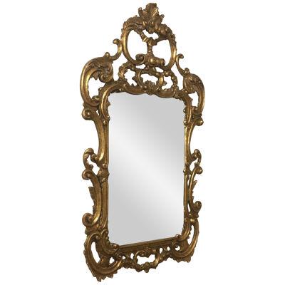 Baroque style mirror of high Venetian craftsmanship in carved wood 