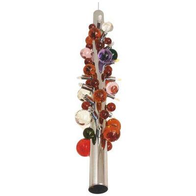 Contemporary Multicolour “Cactus” Murano Glass Sputnik Chandelier
