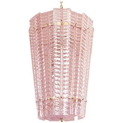 Contemporary Pink Murano Glass Lantern