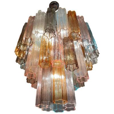 MULTICOLOR “TRONCHI” MURANO GLASS CHANDELIER D60-3L  by SimoEng