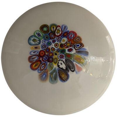Contemporary Murrine Sphere in Murano Style Glass With Multicolored Murrine