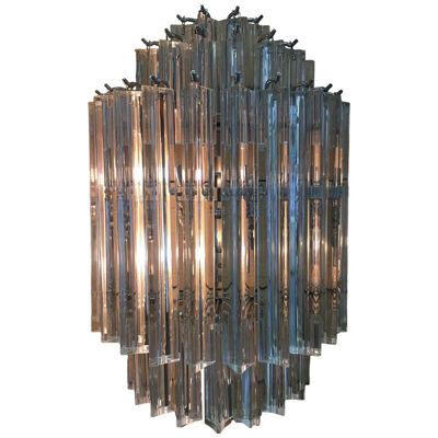 CLEAR “TRIEDRO” MURANO GLASS WALL SCONCE by SimoEng