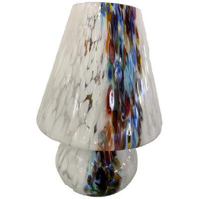 Murano Glass Style Venetian Multicolored Millefiori Murrine Table Lamp