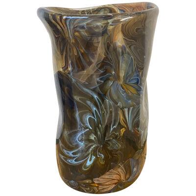 Vase murano glass vase multicolors like venini ercole barovier style