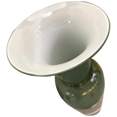 Contemporary Vase Murano Glass Multicolored like venini style