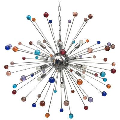 HUGE MULTICOLOUR “STAR” MURANO GLASS SPUTNIK CHANDELIER by SimoEng