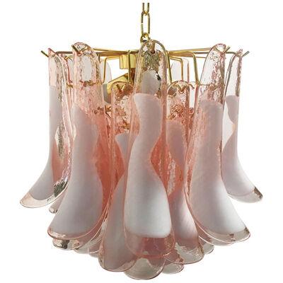 PINK “SELLE ” MURANO GLASS CHANDELIER D50 by SimoEng