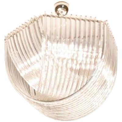EXAGONAL SMALL BUNDLED “TRIEDRO” MURANO GLASS CHANDELIER