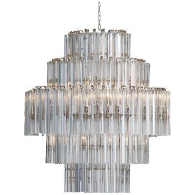 THREE LEVELS OF TRIEDRO MURANO GLASS CHANDELIER by SimoEng