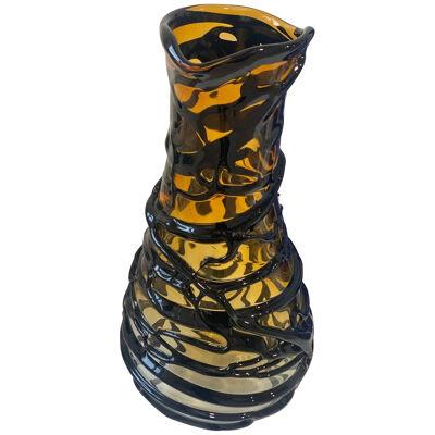 Impressive vase murano glass vase multicolors like venini ercole barovier style