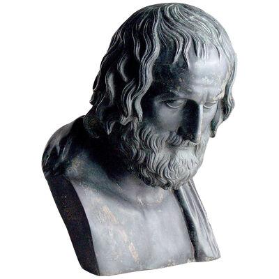 BRONZE BUST OF EURIPIDES