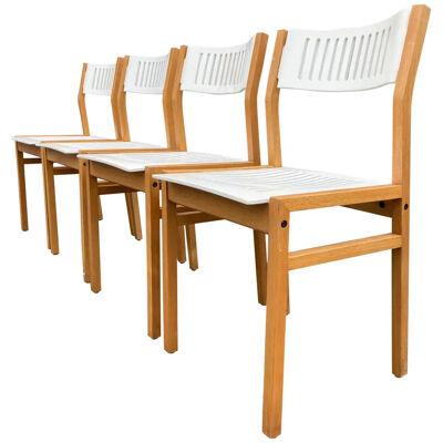 Set of Four Designer Dining Chairs, Bentwood
