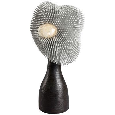 'Sea Anemone' Table Light with a Deep Brown Bronze Base by Pia Maria Raeder