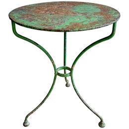 Late 19th Century French Iron Cafe Table