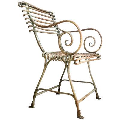 Antique Lions Paw Arras Chair with Arms