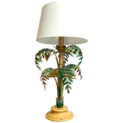 Mid Century Palm Tree Table Lamp