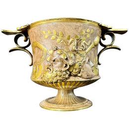 Ferdinand Barbedienne Low Handled Bronze Urn after the Zaffoli Borghese Vase