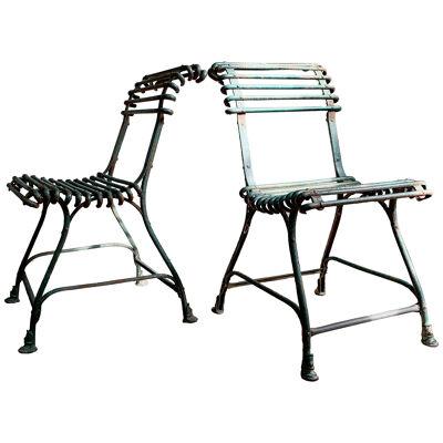 Arras pair of beautiful Arras ‘Saint Sauveurs' chairs