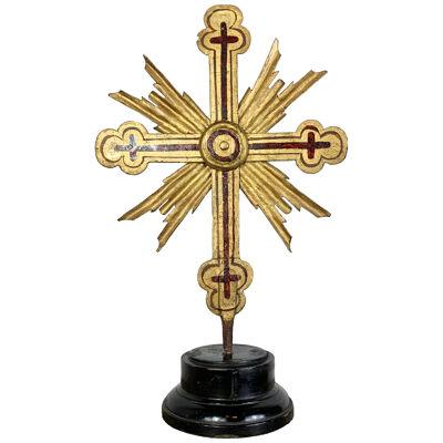 Large 18th Century Baroque Processional Cross