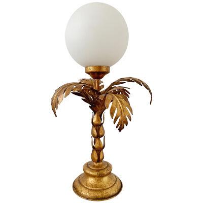 Hans Kogl Gilt Palm & Globe Table Lamp