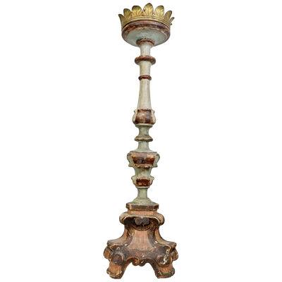 Large 18th Century Italian Baroque Candlestick