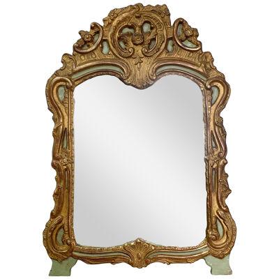 Late 19th Century Italian Carved Wood Gilt Mirror