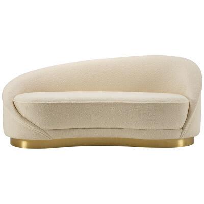 Candy Sofa with Brass Detail by Salma Furniture
