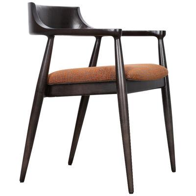 Contemporary Elegant Grape Dining Chair in Anthracite Ash by Salma Furniture