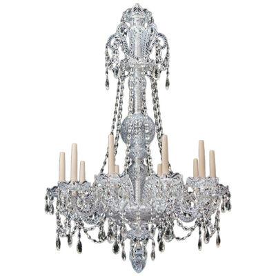 Ten-Light Late Victorian Chandelier Attributed to James Green