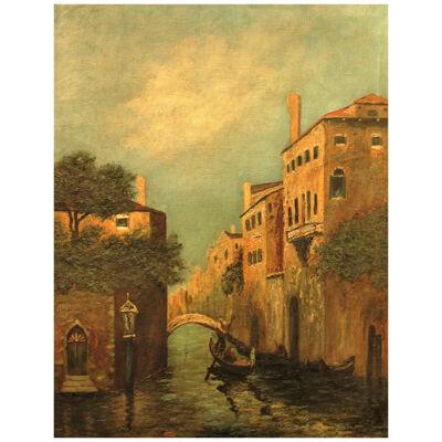 Antique Painting of Venice