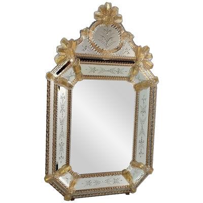 Beautiful Etched Mirror by Fratelli Tosi