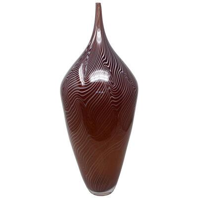 "Spiralatto 2" Murano Glass Vase by Celotto
