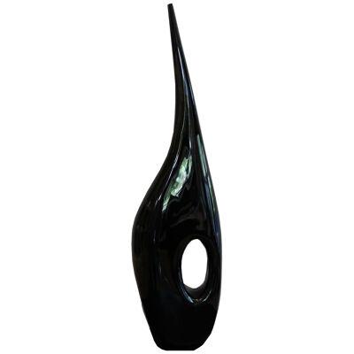 "Black Hole" Murano Glass Vase
