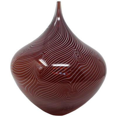 "Spiralatto" One-of-a-Kind Murano Vase