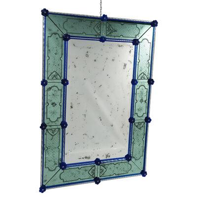 Lovely Etched Venetian Mirror