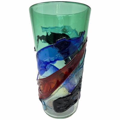 Fratelli Toso Vintage Murano Glass Vase