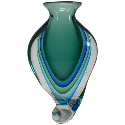 "Ritorto" Murano Glass Vase by Oball