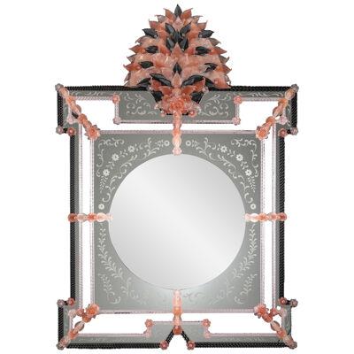 "Nefertari" Venetian Mirror Created for Venice Glass Week