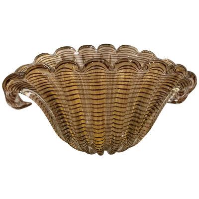 Vintage Barovier Murano Glass Bowl