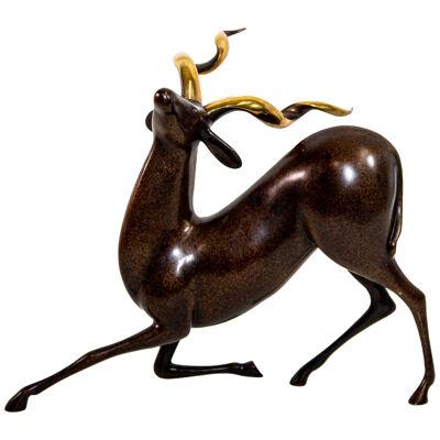 Loet Vanderveen Limited Edition Bronze Kudu Sculpture # 303