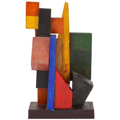 Oscar Troneck Abstract Sculpture, France, c. 1950's, Signed 'Troneck'