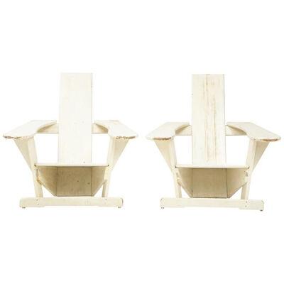Pair of Chairs after Pierre Dariel, ‘Biarrtiz’ model, France, c. 1926