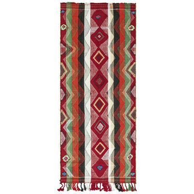 Vintage Persian Kilim Runner with Multicolor Stripes and Diamonds by Rug & Kilim