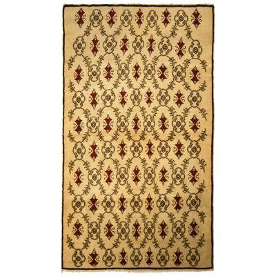 Contemporary Sparta Rug Beige Red Green Transitional Floral Pattern